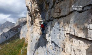 grande voie d'escalade Vercors falaise de Presles